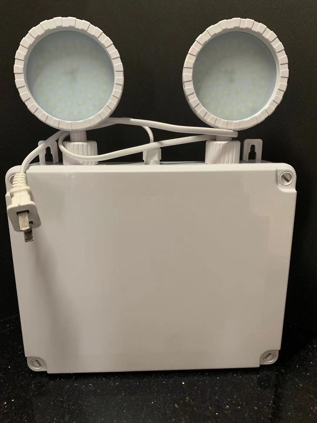 LED IP65 a prueba de agua 2X15W Luz de cabeza gemela de emergencia de alta potencia