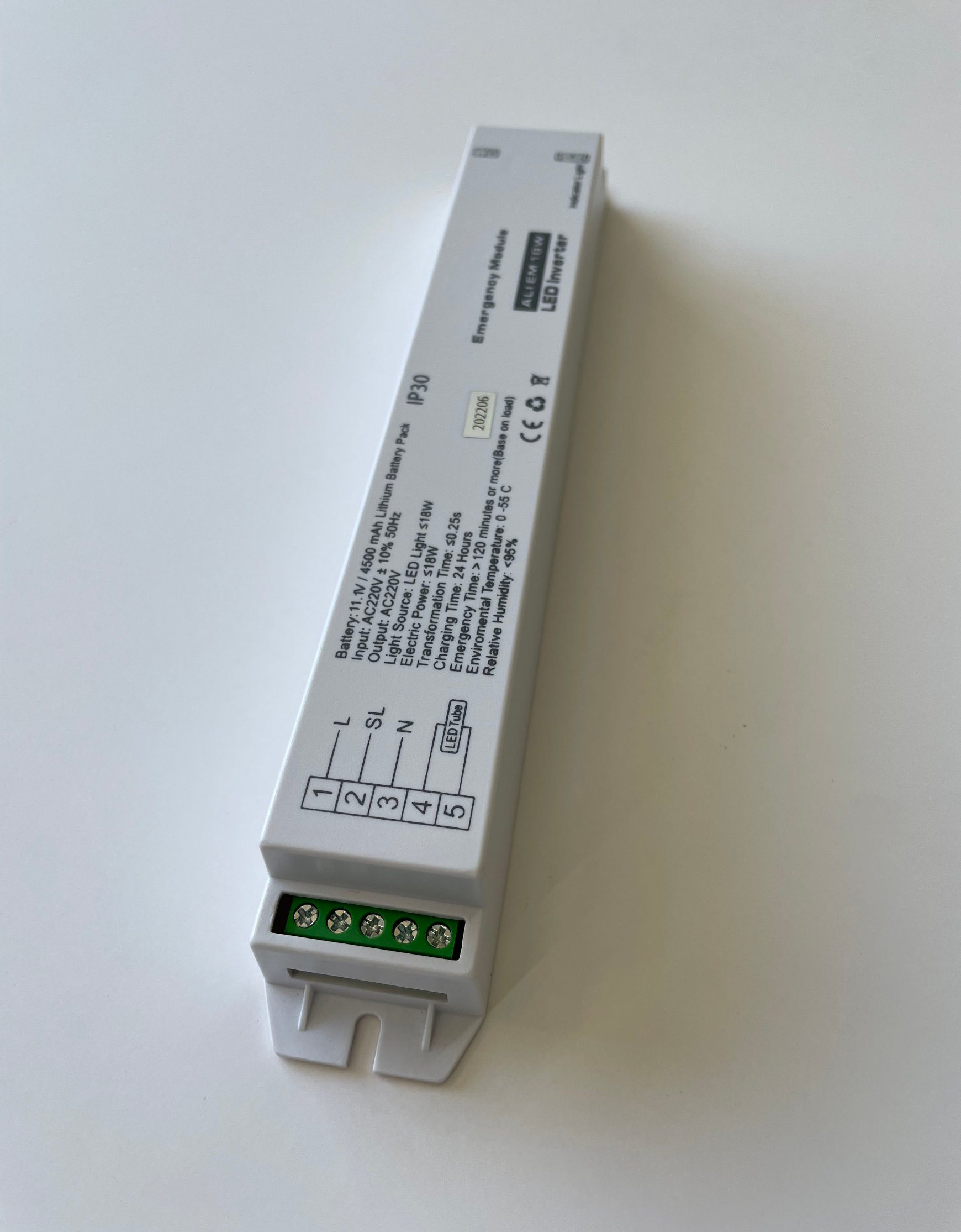 Kit de batería de conductor de emergencia con batería recargable LED para todas las luces LED de menos de 20W